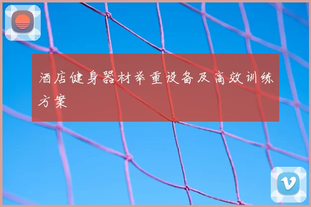 酒店健身器材举重设备及高效训练方案