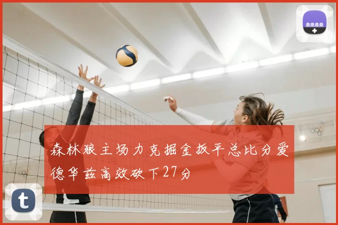 森林狼主场力克掘金扳平总比分爱德华兹高效砍下27分